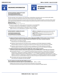 Form OP-1(MX) Application to Register Mexican Carriers for Motor Carrier Authority to Operate Beyond U.S. Municipalities and Commercial Zones on the U.S.- Mexico Border (English/Spanish), Page 12