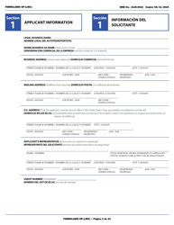Form OP-1(MX) Application to Register Mexican Carriers for Motor Carrier Authority to Operate Beyond U.S. Municipalities and Commercial Zones on the U.S.- Mexico Border (English/Spanish), Page 7