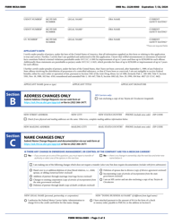 Form MCSA-5889 Motor Carrier Records Change Form, Page 2