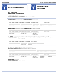 Form OP-2 &quot;Application for Mexican Certificate of Registration for Foreign Motor Carriers and Foreign Motor Private Carriers Under 49 U.s.c. 13902&quot; (English/Spanish), Page 8