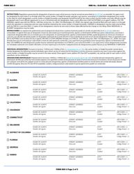Form BOC-3 Designation of Agents for Service of Process (English/Spanish), Page 2