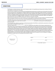 Form MCS-82 &quot;Motor Carrier Public Liability Surety Bond Under Sections 29 and 30 of the Motor Carrier Act of 1980&quot;, Page 2