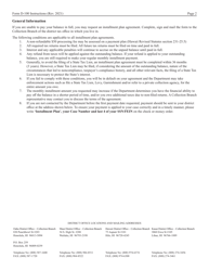 Form D-100 Request for an Installment Plan Agreement - Hawaii, Page 2