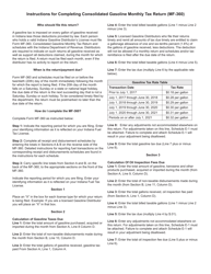 Form MF-360 (State Form 49276) Consolidated Gasoline Monthly Tax Return - Indiana, Page 4