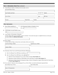 USCIS Form I-191 Application for Relief Under Former Section 212(C) of the Immigration and Nationality Act (Ina), Page 2