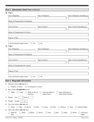 USCIS Form I-191 Application for Relief Under Former Section 212(C) of the Immigration and Nationality Act (Ina), Page 4