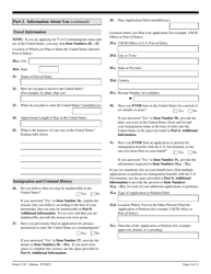 USCIS Form I-192 Application for Advance Permission to Enter as a Nonimmigrant, Page 4