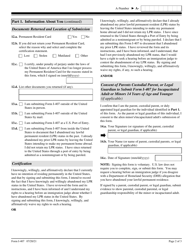 USCIS Form I-407 Record of Abandonment of Lawful Permanent Resident Status, Page 2