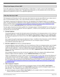 Instructions for USCIS Form I-485 &quot;Application to Register Permanent Residence or Adjust Status&quot;, Page 2