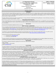 Instructions for Form EIA-858 Uranium Marketing Annual Survey