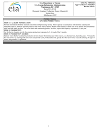 Instructions for Form EIA-851Q Domestic Uranium Production Report (Quarterly), Page 2