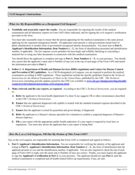 Instructions for USCIS Form I-693 Report of Medical Examination and Vaccination Record, Page 5
