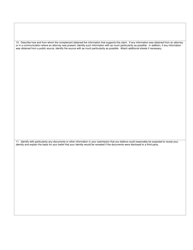 SEC Form 2850 (TCR) Tip, Complaint or Referral, Page 4