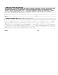 SEC Form 2850 (TCR) Tip, Complaint or Referral, Page 6