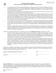SBA Form 3508EZ PPP Ez Loan Forgiveness Application, Page 3
