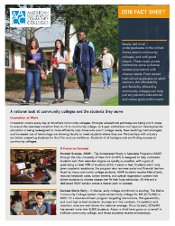 Document preview: Fact Sheet - American Association of Community Colleges