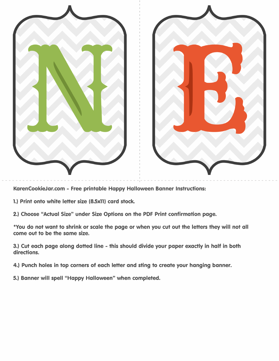 Halloween-themed banner letter templates for a fun and spooky celebration