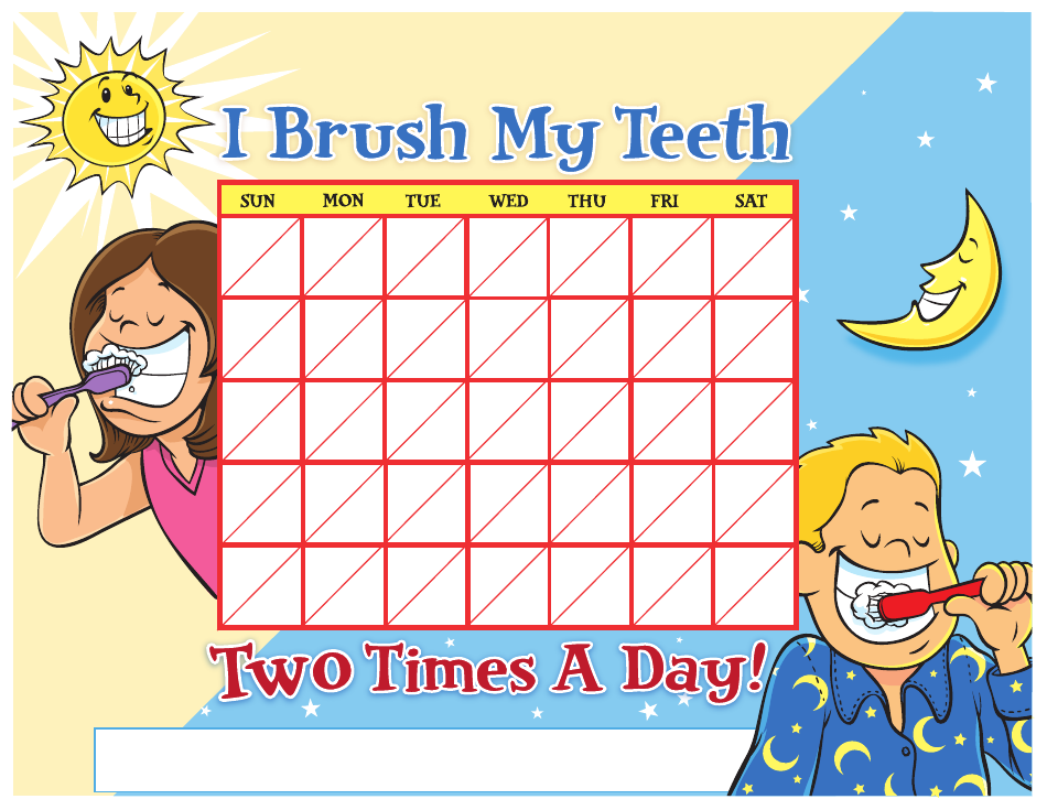 Teeth Brushing Chart for Kids