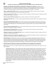 SBA Formulario 3508EZ Formulario De Solicitud De Condonacion De Prestamos Ppp (Spanish), Page 5