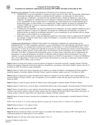SBA Formulario 3508EZ Formulario De Solicitud De Condonacion De Prestamos Ppp (Spanish), Page 6