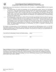 SBA Form 3508EZ PPP Ez Loan Forgiveness Application (German), Page 4