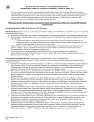 SBA Form 3508EZ PPP Ez Loan Forgiveness Application (German), Page 9