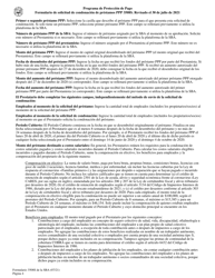 SBA Formulario 3508S Formulario De Solicitud De Condonacion De Prestamos Ppp (Spanish), Page 4