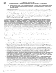 SBA Formulario 3508S Formulario De Solicitud De Condonacion De Prestamos Ppp (Spanish), Page 5