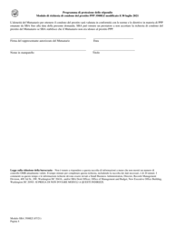 SBA Form 3508EZ PPP Ez Loan Forgiveness Application (Italian), Page 4