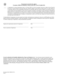 SBA Form 3508EZ PPP Ez Loan Forgiveness Application (French), Page 4