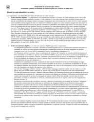 SBA Form 3508EZ PPP Ez Loan Forgiveness Application (French), Page 8