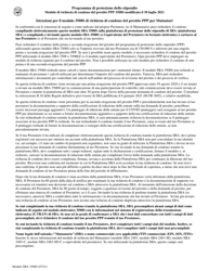 SBA Form 3508S PPP Loan Forgiveness Application (Italian), Page 3