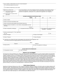 Form LS-271 Application for Self-insurance, Page 2