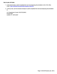 Form CM-929 &quot;Report of Changes That May Affect Your Black Lung Benefits&quot;, Page 5