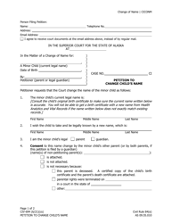 Form CIV-694 Petition to Change Child&#039;s Name - Alaska