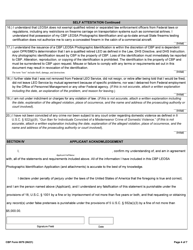 CBP Form 0079 Law Enforcement Officers Safety Act (Leosa) Application, Page 4