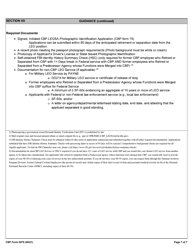 CBP Form 0079 Law Enforcement Officers Safety Act (Leosa) Application, Page 7
