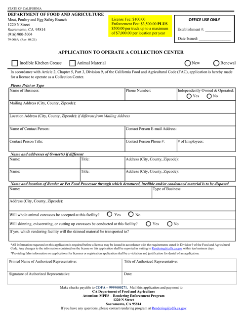 Form 79-006A  Printable Pdf