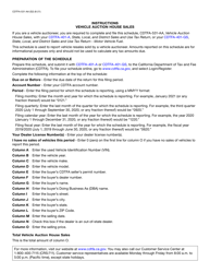 Form CDTFA-531-AA Vehicle Auction House Sales - California, Page 3