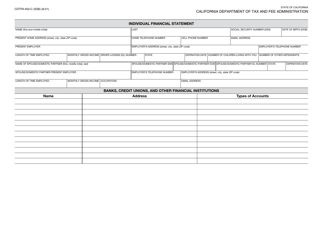 Form CDTFA-403-C Combined Financial Statement - California, Page 4