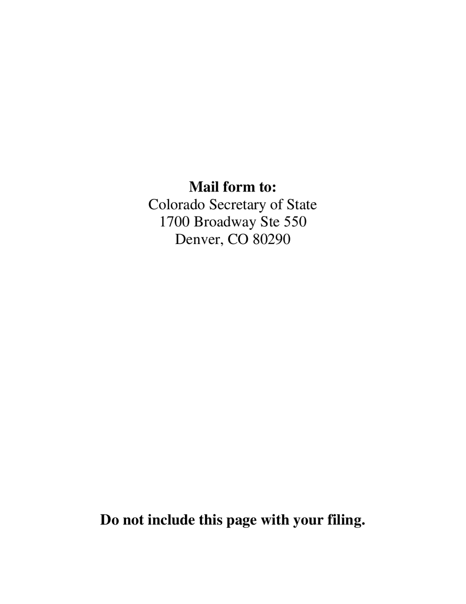 Statement of Removal of Personal Identifying Information - Colorado, Page 6