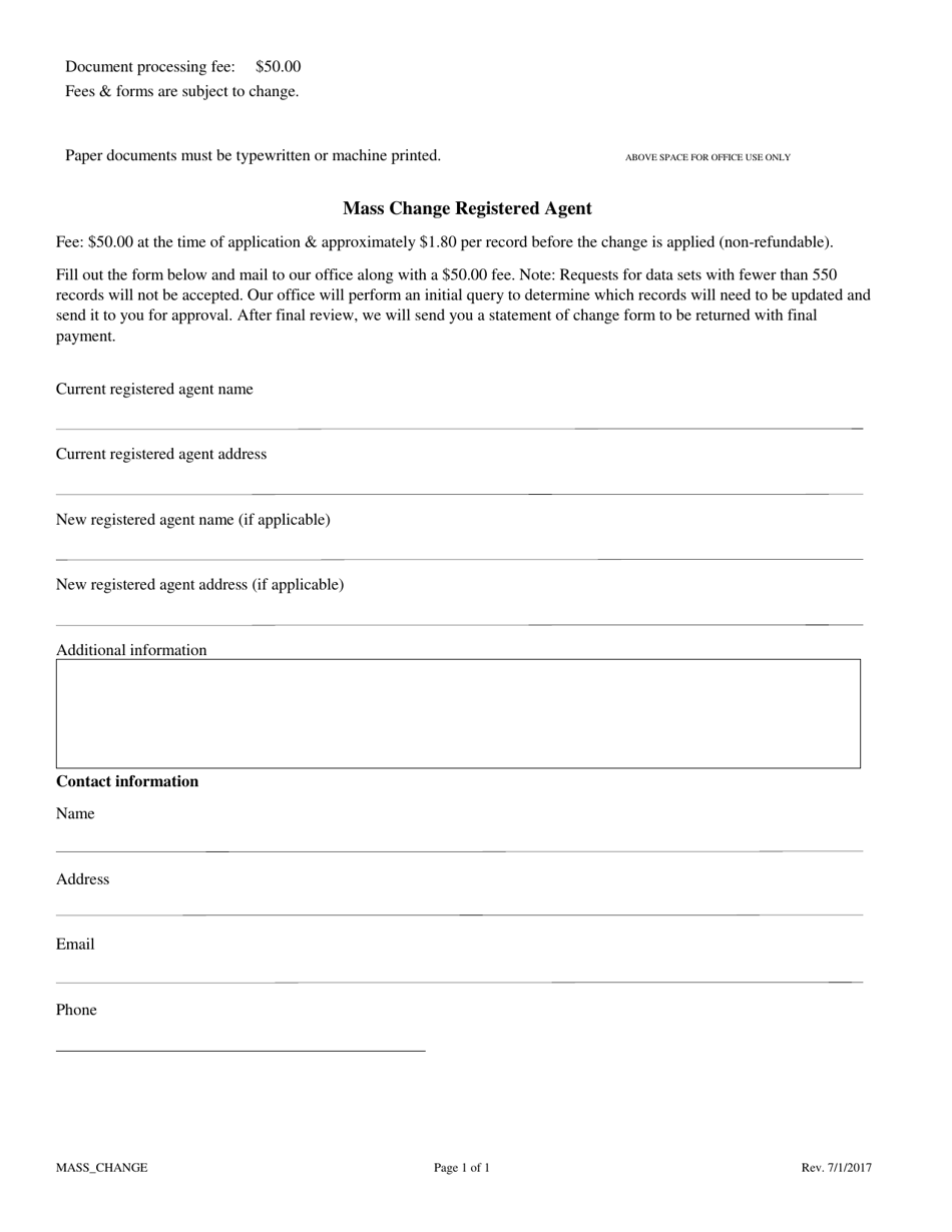 Mass Change Registered Agent - Colorado, Page 2