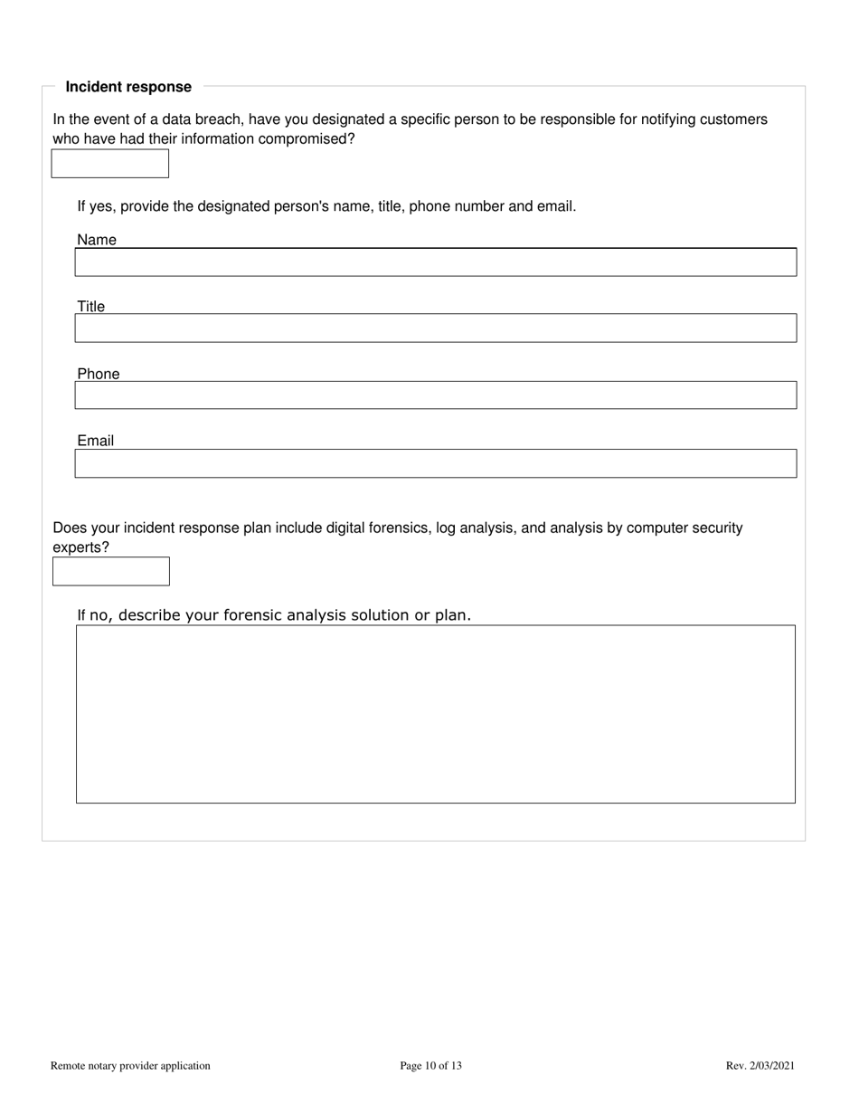 Remote Notarization Provider Application - Colorado, Page 10