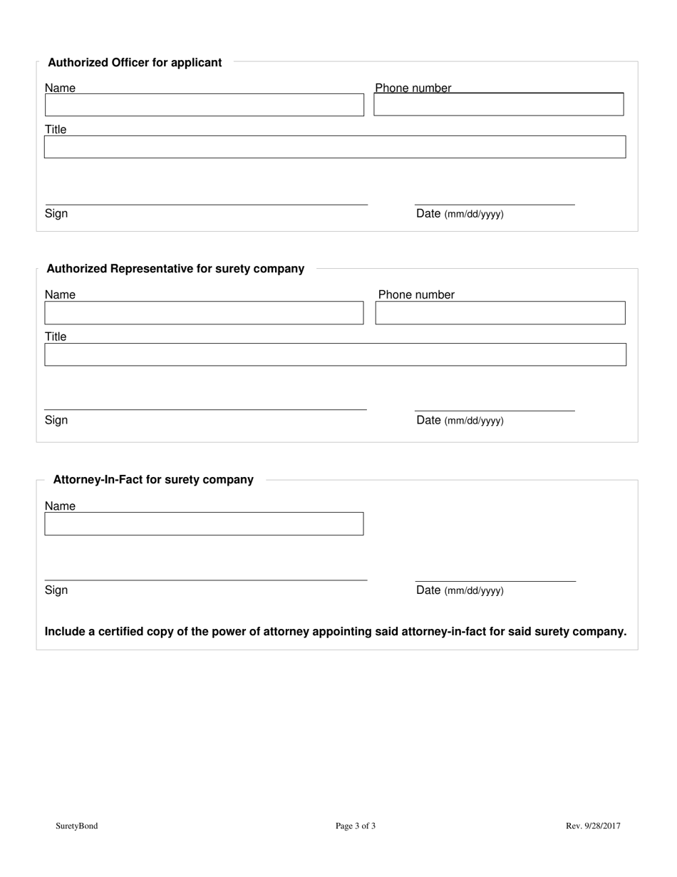 Colorado Charitable Solicitations Registration Bond - Colorado, Page 3