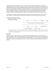 Election to Accept the Colorado Revised Nonprofit Corporation Act - Colorado, Page 2