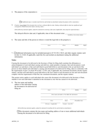 Articles of Incorporation for a Corporation Sole - Colorado, Page 2