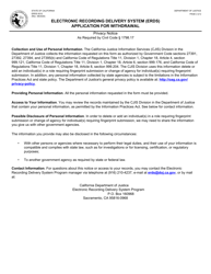Form ERDS0010 Electronic Recording Delivery System (Erds) Application for Withdrawal - California, Page 2