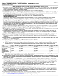 Form ADM-4043 ELB Limited Bid Emergency Force Account Agreement (Elb) - California, Page 3