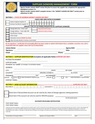 Supplier (Vendor) Management Form - Georgia (United States), Page 5