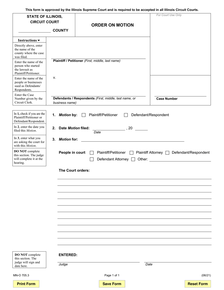 Form MN-O705.3 - Fill Out, Sign Online and Download Fillable PDF ...